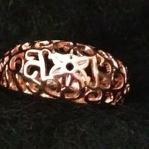 18GP Rose Openwork Flower Pattern size 7